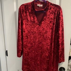 🎀4 for 20$🎀 Nocomment crushed red velvet dress